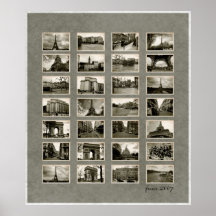 France 2007 Vintage Contact Sheet Print
