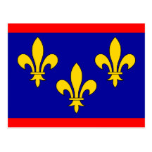 France Anjou, France flag Post Card