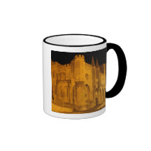 France, Avignon, Provence, Papal Palace at night 2 Mug
