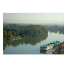 France, Avignon, Provence, Van Gogh riverboat Photo Print