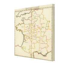 France  Capitals Gallery Wrap Canvas