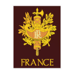 France Coat of Arms Post Card