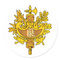 France Coat of Arms Sticker stickers
