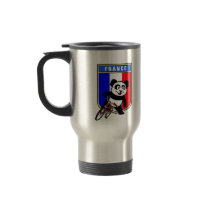 France Cycling Panda Coffee Mugs