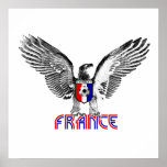 France Eagle soccer players and football fans gift posters
