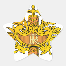 france emblem star stickers