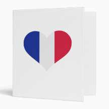 France flag 3 ring binders