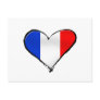 France Je Taime flag of France I heart France gift Postcards