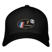 France Les bleus French flag Black cap Embroidered Baseball Cap