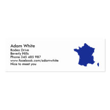 France map business card templates