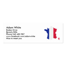 France map business cards