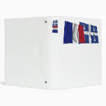 France & Martinique waving flags Vinyl Binder
