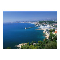 France, Nice, aerial view of the port