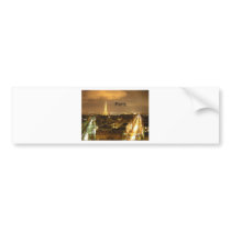 France Paris at night Eiffel Tower (by St.K) Bumper Sticker