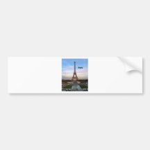 France Paris Eiffel Tower (by St.K) Bumper Stickers