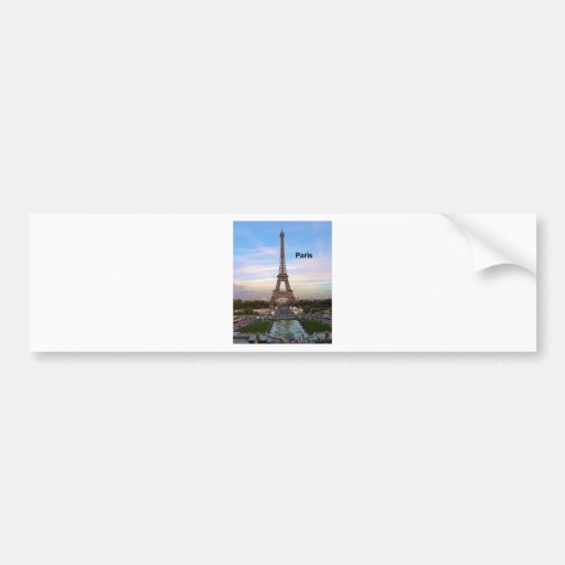 France Paris Eiffel Tower (by St.K) Bumper Stickers
