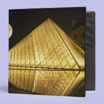 France, Paris, The Louvre Museum, Nighttime binders