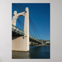 France, Rhone-Alps, Condrieu, bridge across Posters