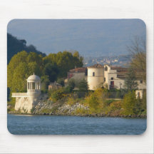 France, Rhone River, town near Vienne 2 Mousepads