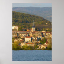 France, Rhone River, town near Vienne Print