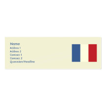France - Skinny Business Card Templates