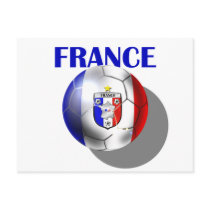 France soccer gear for French football fans Postcards