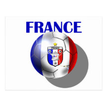 France soccer gear for French football fans Postcards