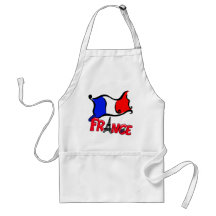 France with Flag Products Aprons