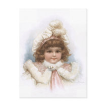 Frances Brundage - Little Girl with Fur Collar