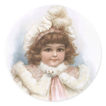 Frances Brundage - Little Girl with Fur Collar