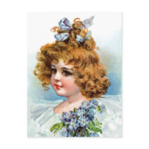 Frances Brundage - Portrait of a Flowery Girl