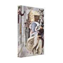 Francesco de Rossi - David dancing Stretched Canvas Prints