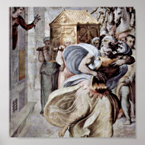 Francesco de Rossi - David dancing Poster