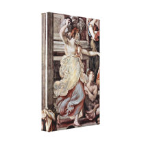 Francesco de Rossi - Visitation Detail Stretched Canvas Print