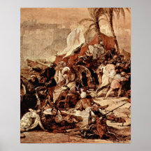 Francesco Hayez - 7th Crusade against Jerusalem Poster