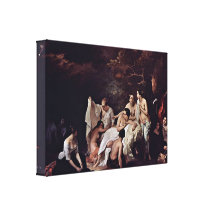 Francesco Hayez - Bath of the Nymphs Gallery Wrap Canvas