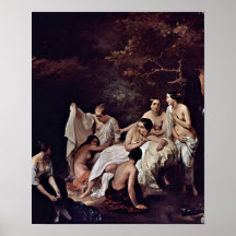 Francesco Hayez - Bath of the Nymphs Posters
