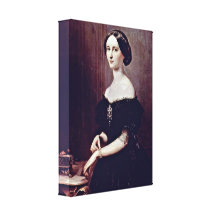 Francesco Hayez - Portrait of a Venetian Stretched Canvas Prints