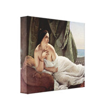 Francesco Hayez - Reclining Odalisque Gallery Wrap Canvas