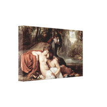 Francesco Hayez - Rinaldo and Armida Canvas Print