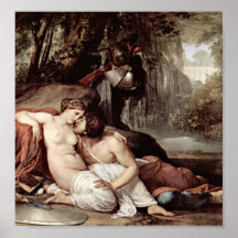 Francesco Hayez - Rinaldo and Armida Poster