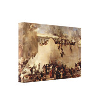 Francesco Hayez - The destruction of the Temple Gallery Wrapped Canvas