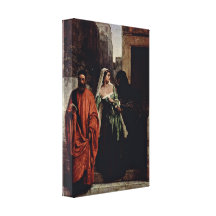 Francesco Hayez - Venetian women Gallery Wrap Canvas