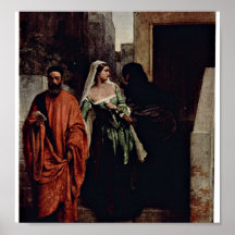 Francesco Hayez - Venetian women Print