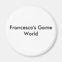 Francesco's Game World Magnet