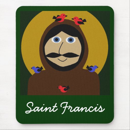 Francis and the Birds Mousepad