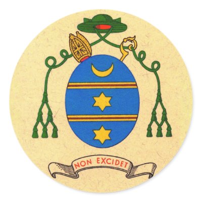Francis de Sales Coat of Arms Patron Saint Sticker by sandtouch