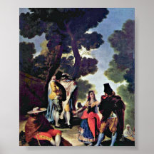 Francisco de Goya - Maya and the masked Poster