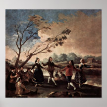 Francisco de Goya - Mayas Dance of Manzanares Poster