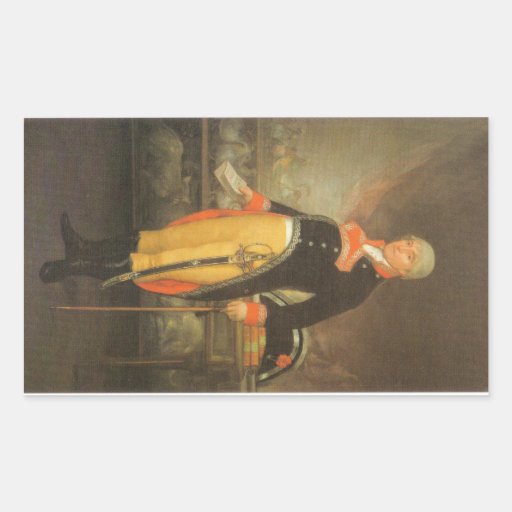 Francisco de Goya - Portrait du naturaliste Felix Rectangle Sticker